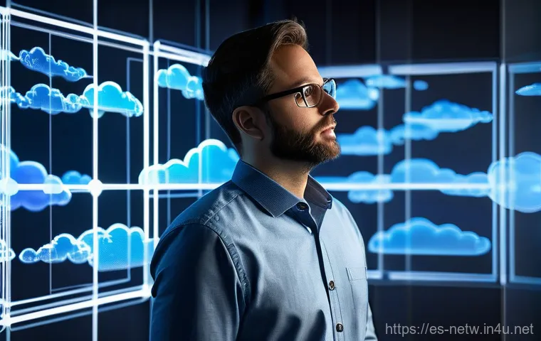 네트워크 자격증 취득 후 클라우드 인프라 직무 진출 - **Prompt: The Ascending Cloud Professional**
    "A vibrant, dynamic illustration depicting a divers...