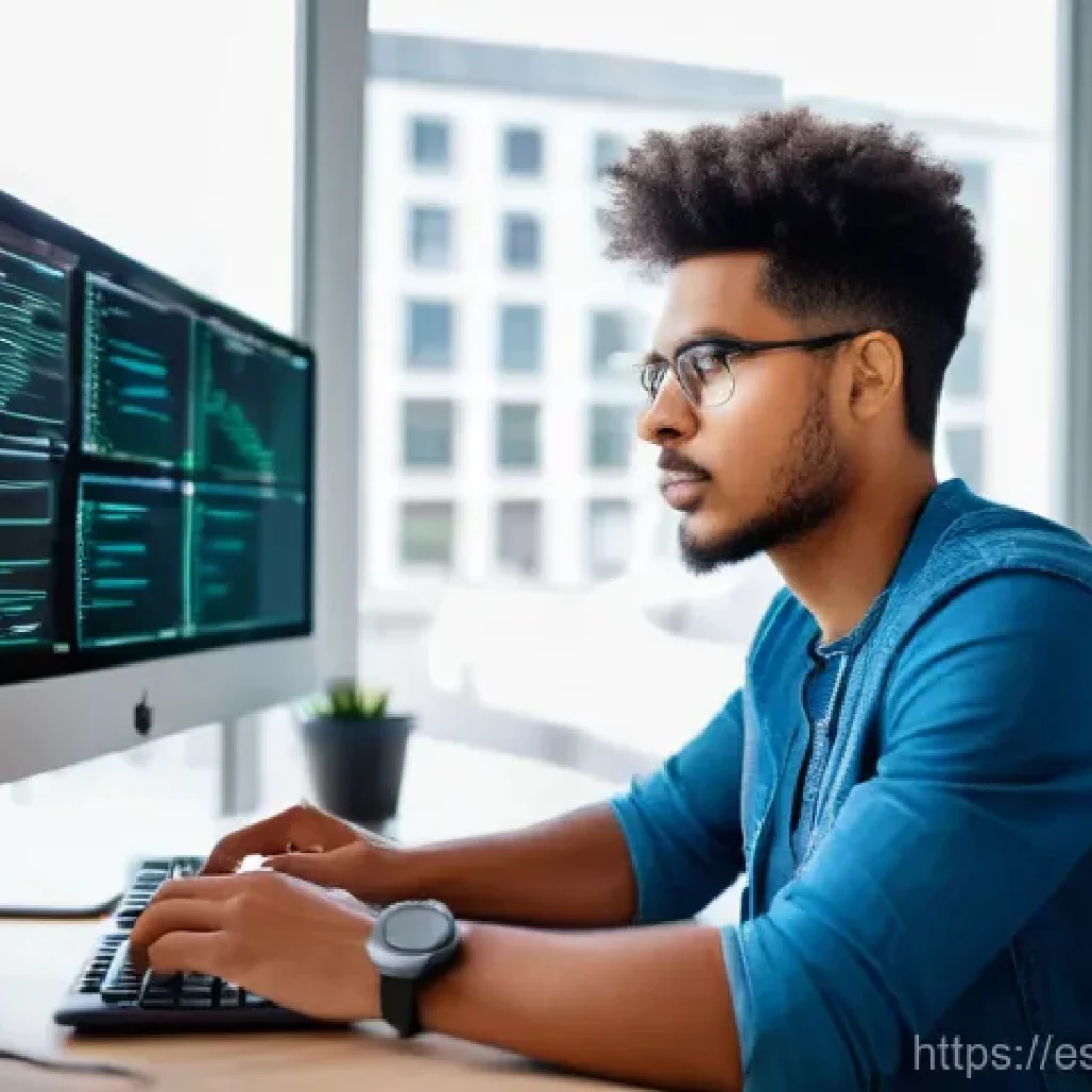 네트워크 실기 시험의 난이도 높은 문제 풀이법 - **Prompt Title: Focused Network Troubleshooting**
A young adult, male or female, with a determin...