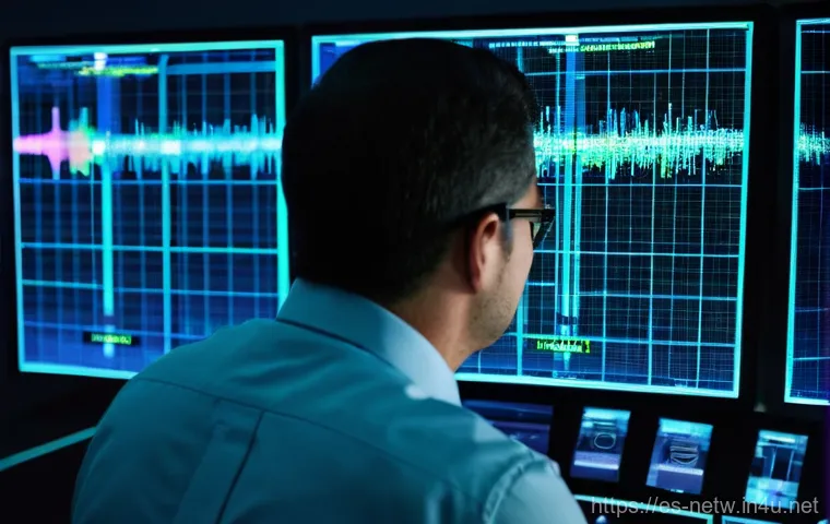 네트워크 실무에서 SDN 적용 사례와 경험 - **Prompt:** A dynamic, high-tech control center in a bustling city like Barcelona, Spain. A diverse ...