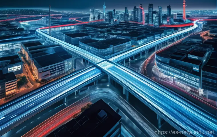 네트워크 실무에서 SDN 적용 사례와 경험 - **Prompt:** A highly secure, advanced Security Operations Center (SOC) within a major bank in Madrid...